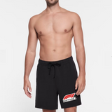 Men's Black F1 Oversized Shorts