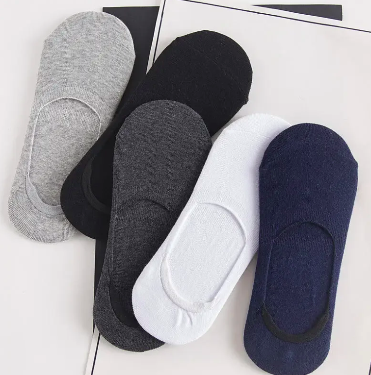 Combo Solid Ankle Socks 5 Pairs