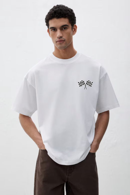 Formula 1 White Oversized t-shirt
