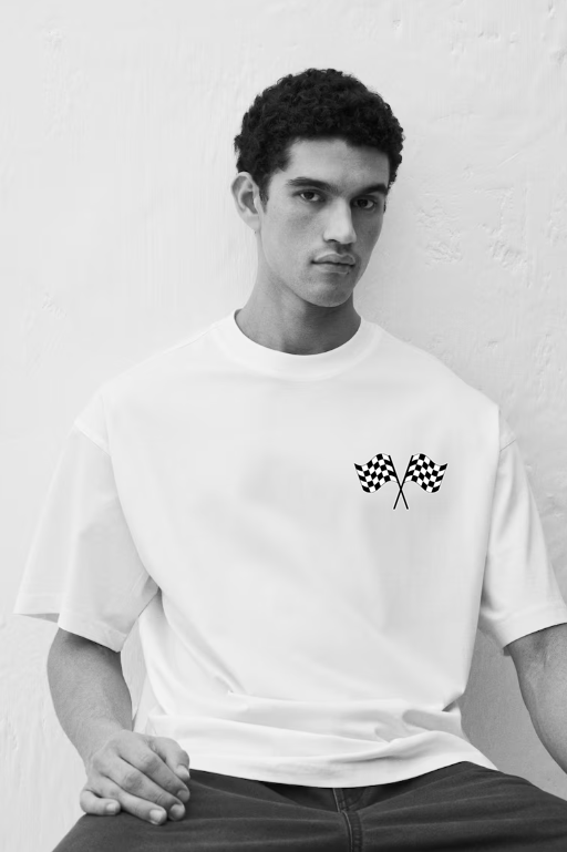 Formula 1 White Oversized t-shirt
