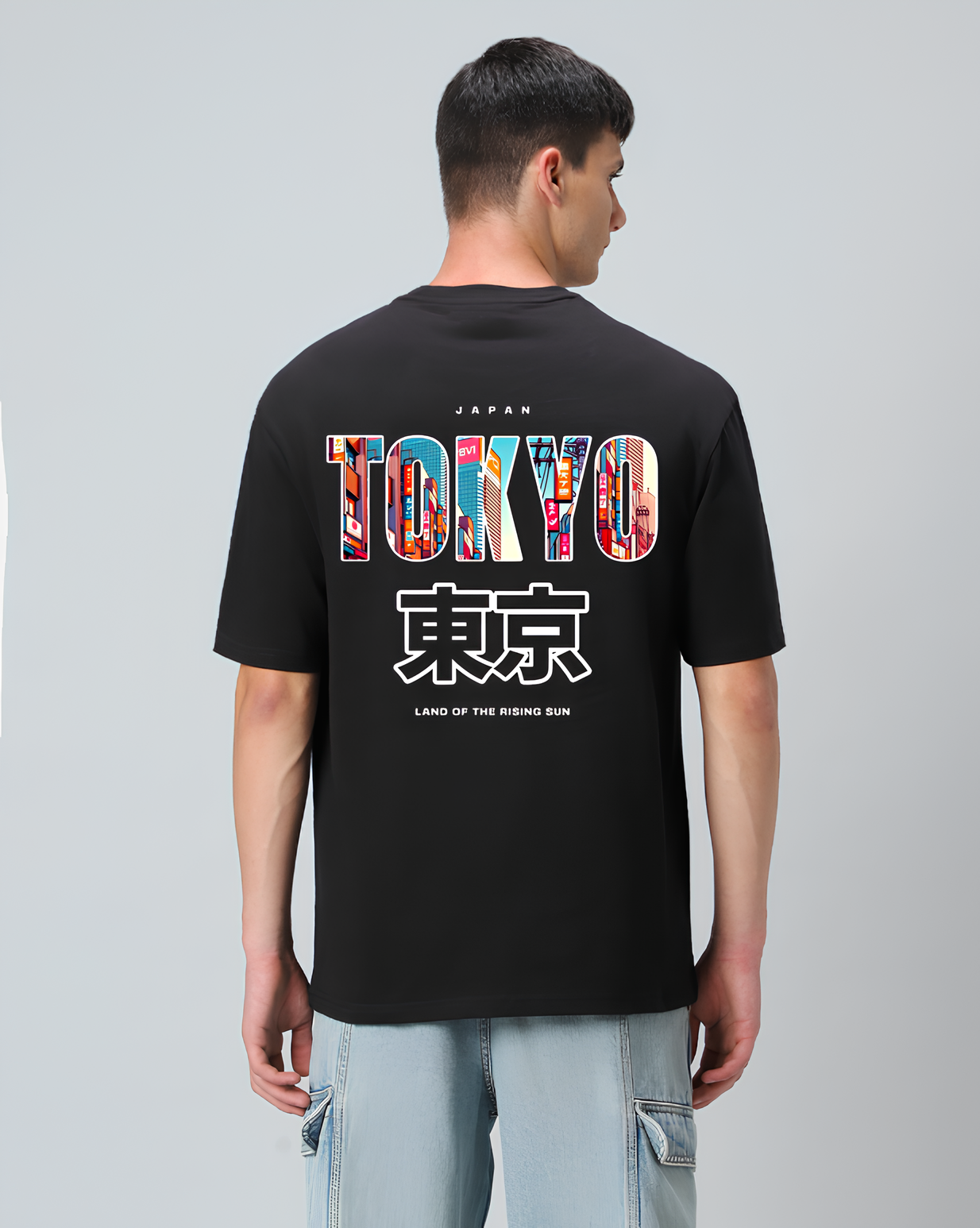 Tokyo Black Oversized T-shirt
