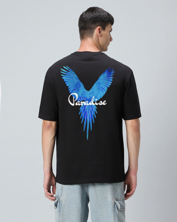 Paradise Black oversized T-shirt