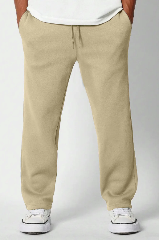 Classic Straight Fit Joggers Beige