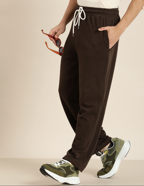 Classic Straight Fit Joggers Brown