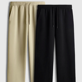 Pack Of 2 Joggers : Black and Beige