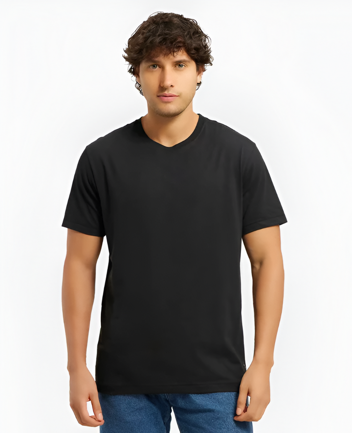 Black Solid T-shirt