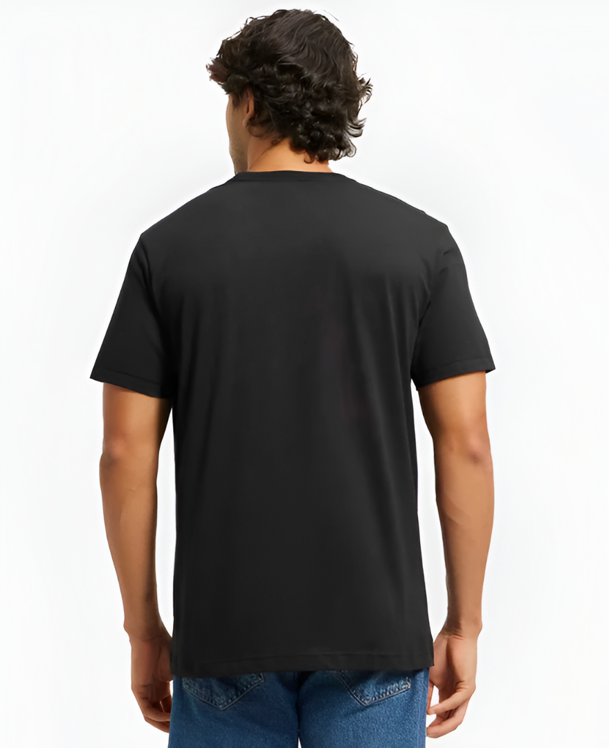 Black Solid T-shirt