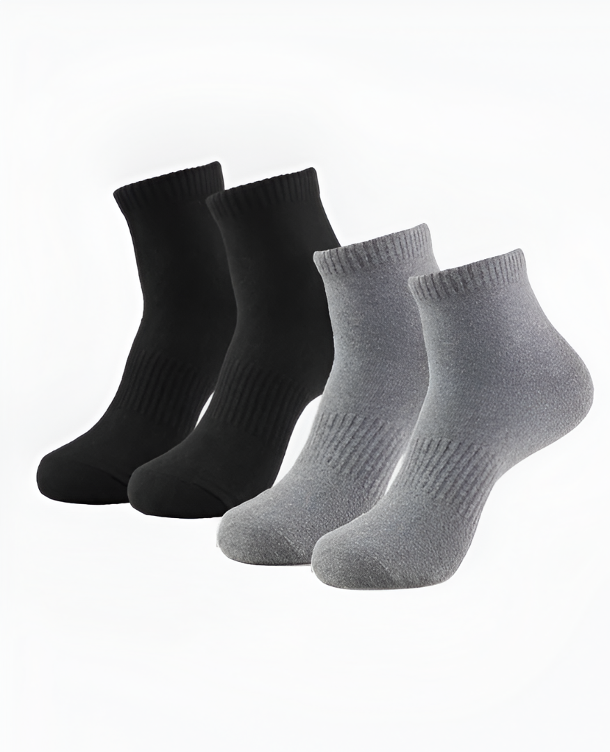 Combo Solid Ankle Socks 2 Pairs