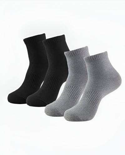 Combo Solid Ankle Socks 2 Pairs