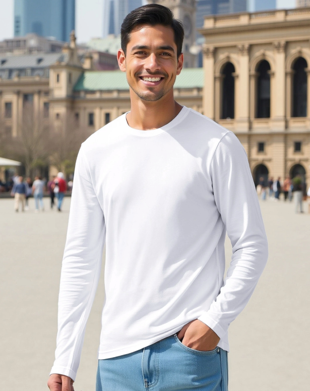 Full Sleeve T-shirt: White