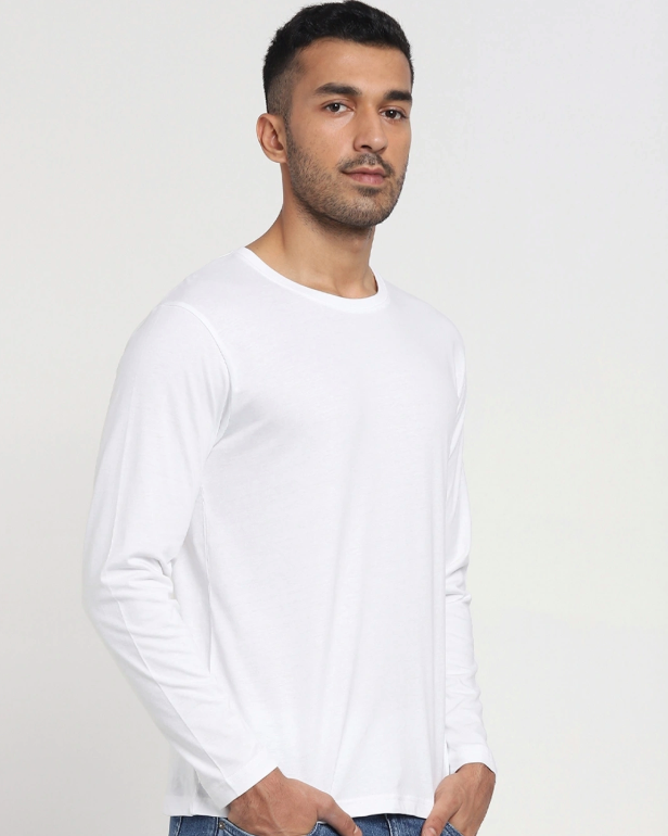 Full Sleeve T-shirt: White