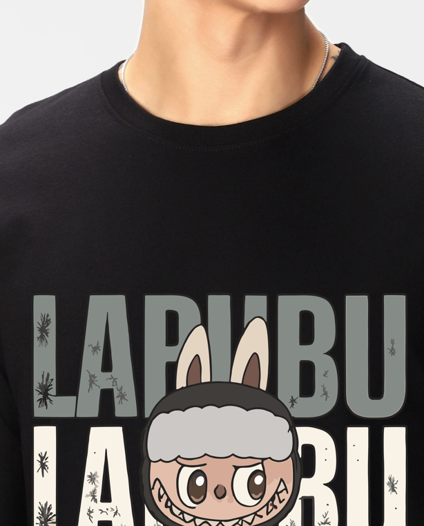 Labubu: Black Oversized T-shirt