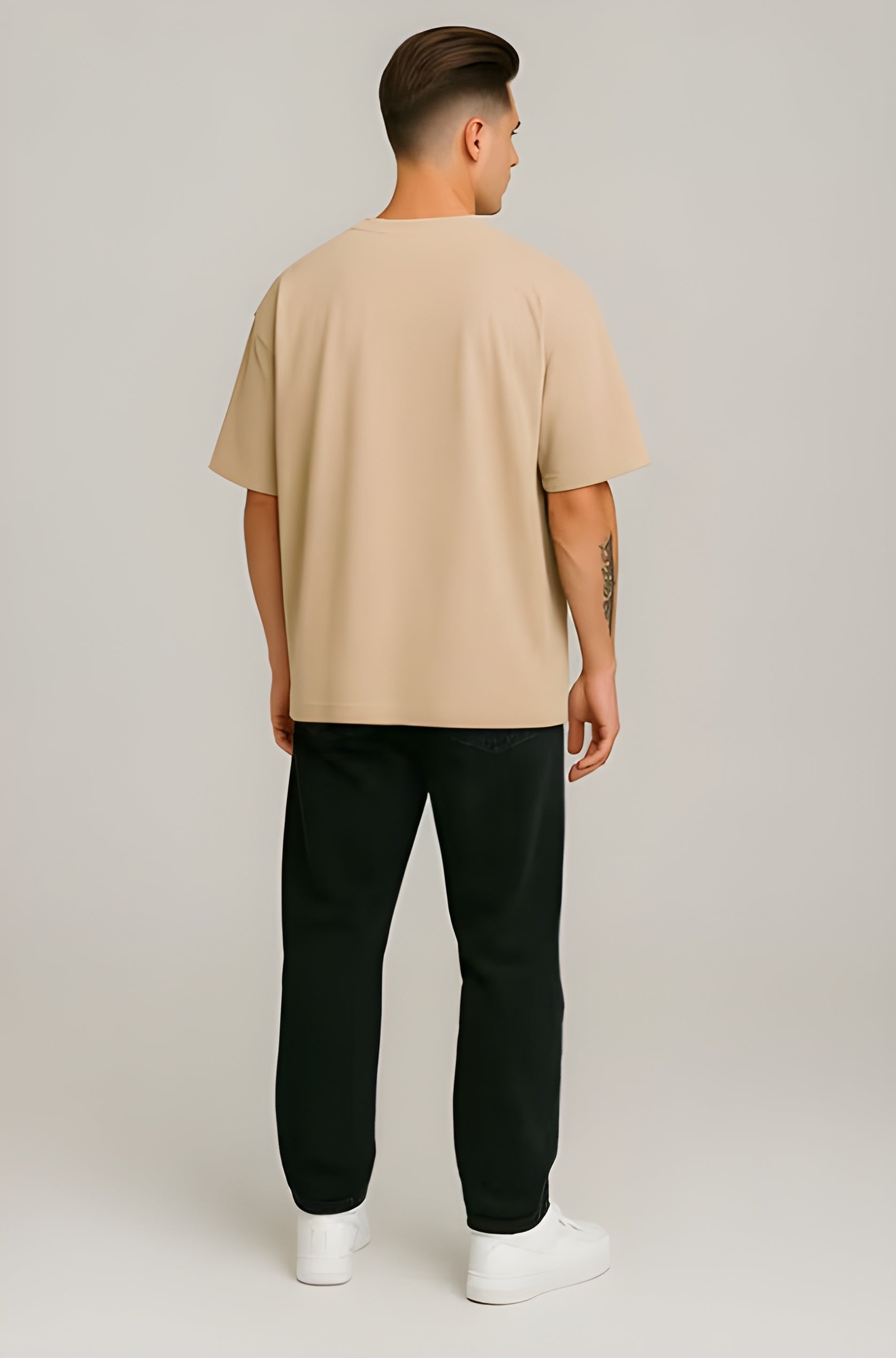 POP Beige Oversized T-shirt