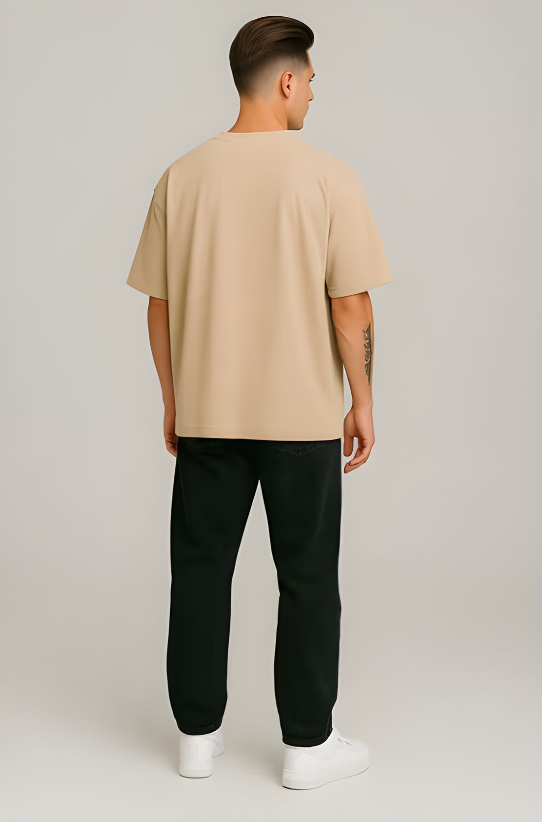 POP Beige Oversized T-shirt