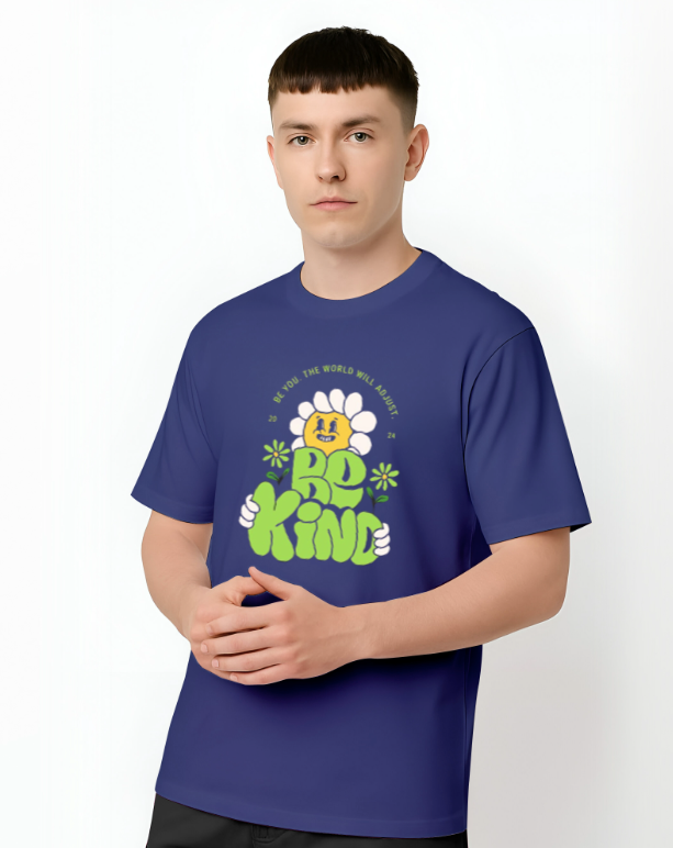 Blue Be Kind Oversized T-shirt