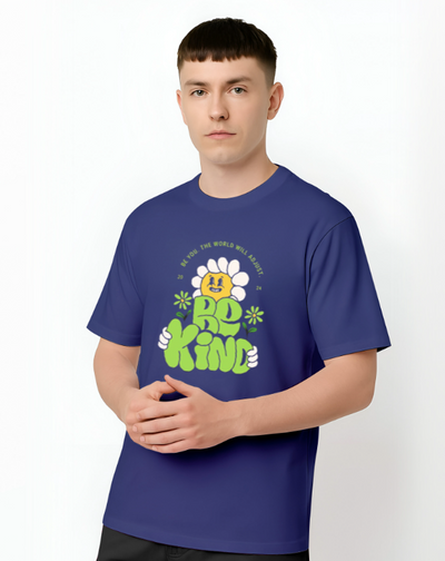 Blue Be Kind Oversized T-shirt
