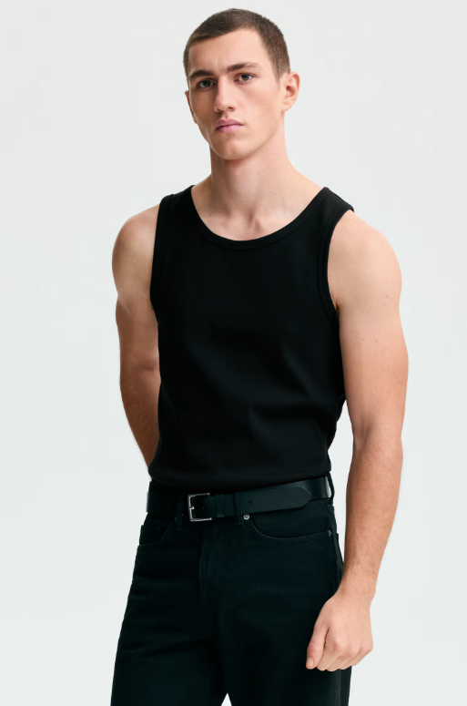 Tank Top: Black & white