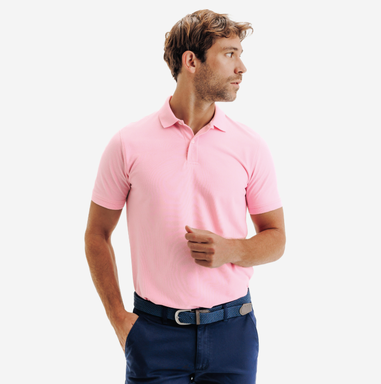 Heganwalk Men’s Polo T-Shirt – Pack of 2 ( Black, Pink )