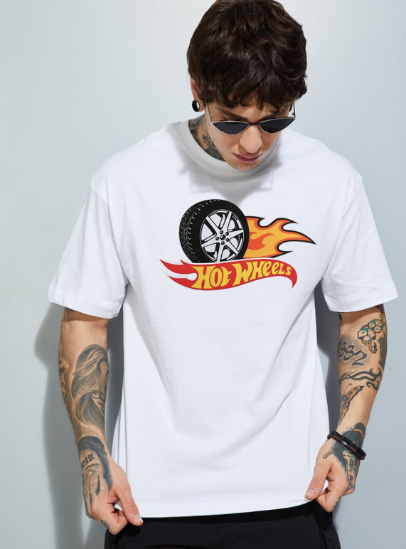Hot Wheels 24 White Oversized T-shirt