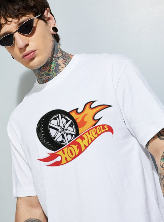 Hot Wheels 24 White Oversized T-shirt