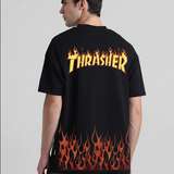 Thrasher Black Oversized T-shirt