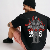 Tiger Anime Black oversized T-shirt