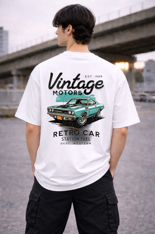 Vintage Motor Oversized T-shirt