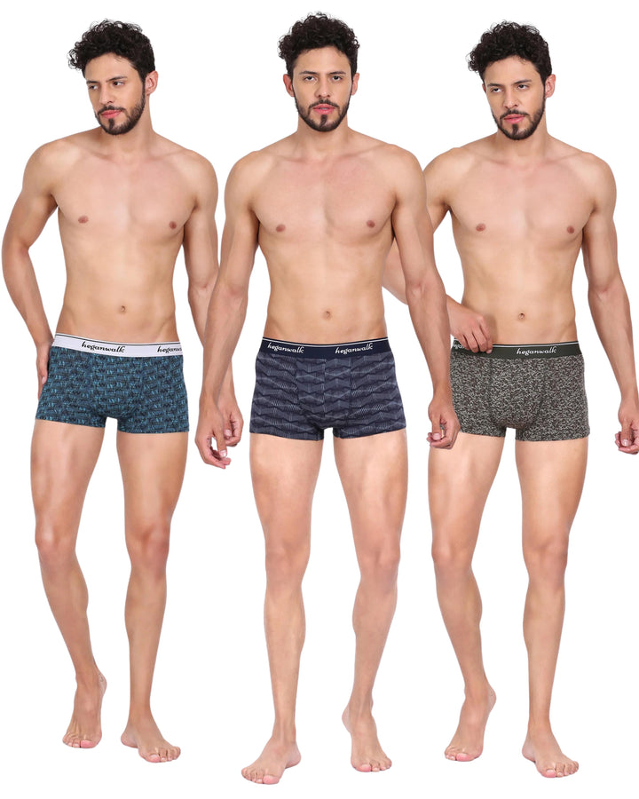 Comfort Zoners || Pack of 3 Men's Printed Trunks