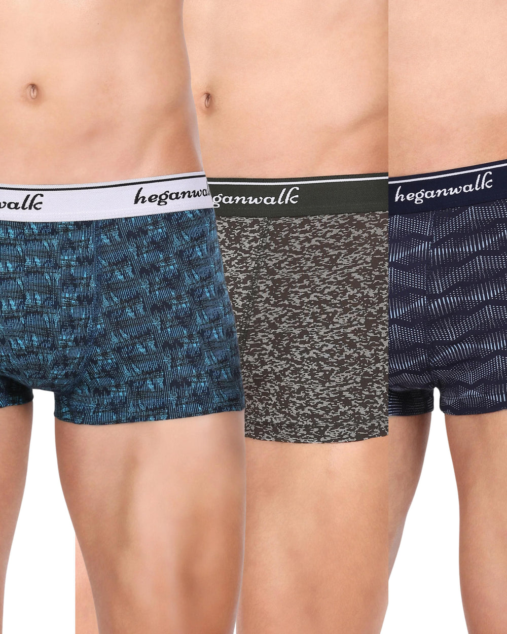 Comfort Zoners || Pack of 3 Men's Printed Trunks