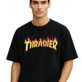 Thrasher Black Oversized T-shirt