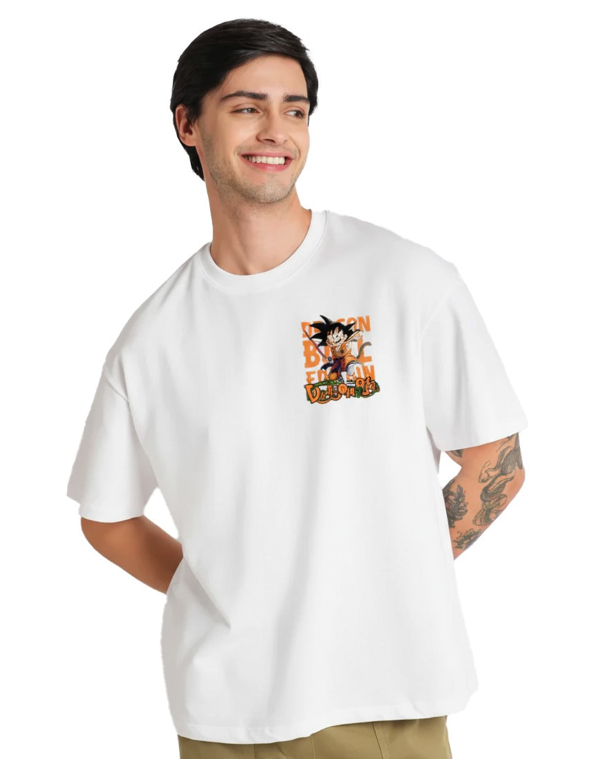 DragonBall White oversized T-shirt