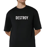Destroy Black oversized T-shirt