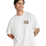 Keep flying White oversized T-shirt