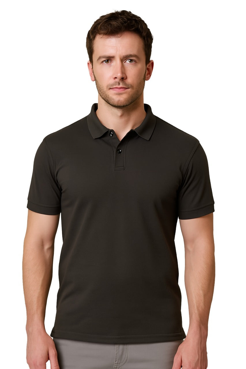 Heganwalk Men’s Polo T-Shirt ( Black )