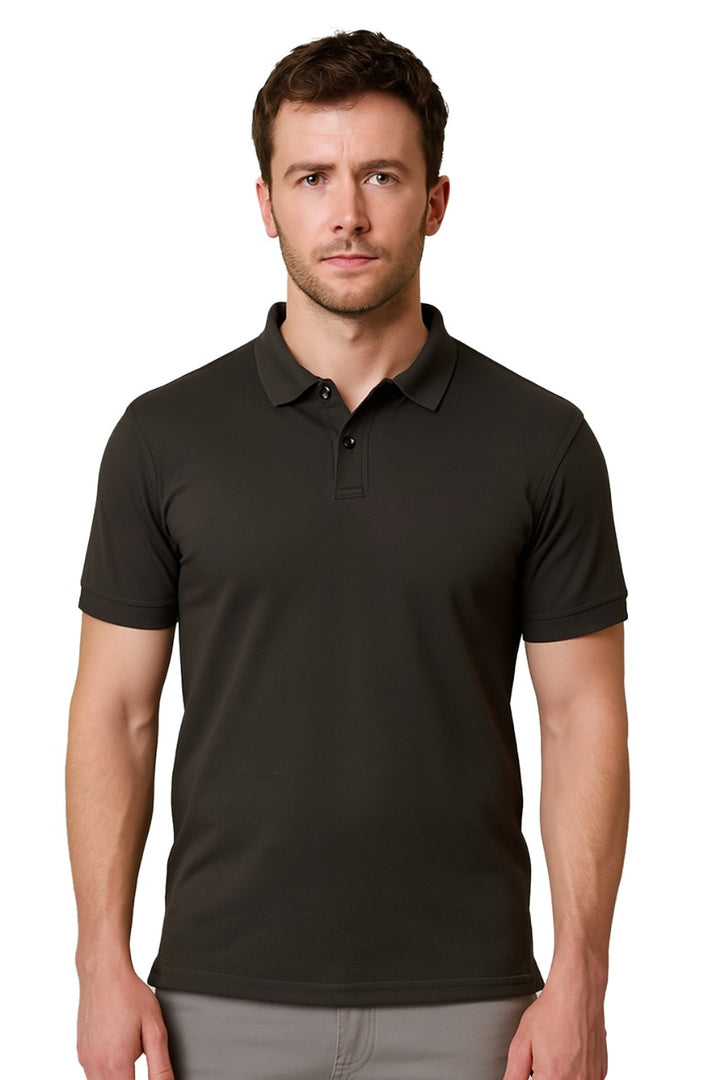 Heganwalk Men’s Polo T-Shirt ( Black )