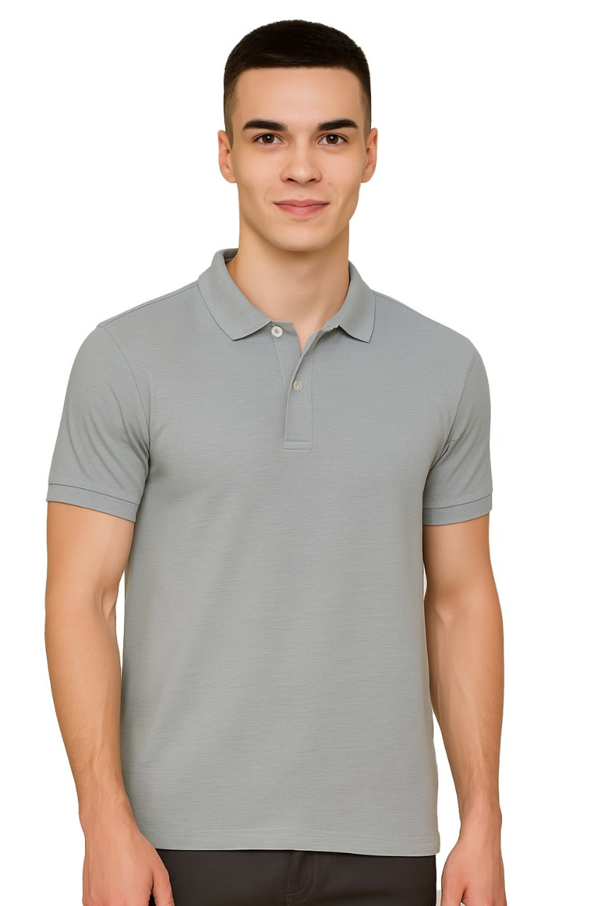 Heganwalk Men’s Polo T-Shirt ( Grey )