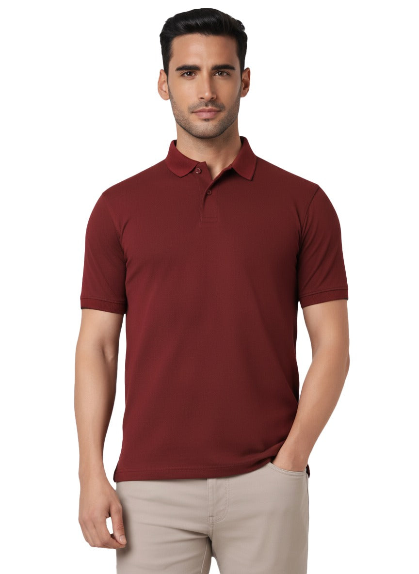 Heganwalk Men’s Polo T-Shirt ( Mahroon )