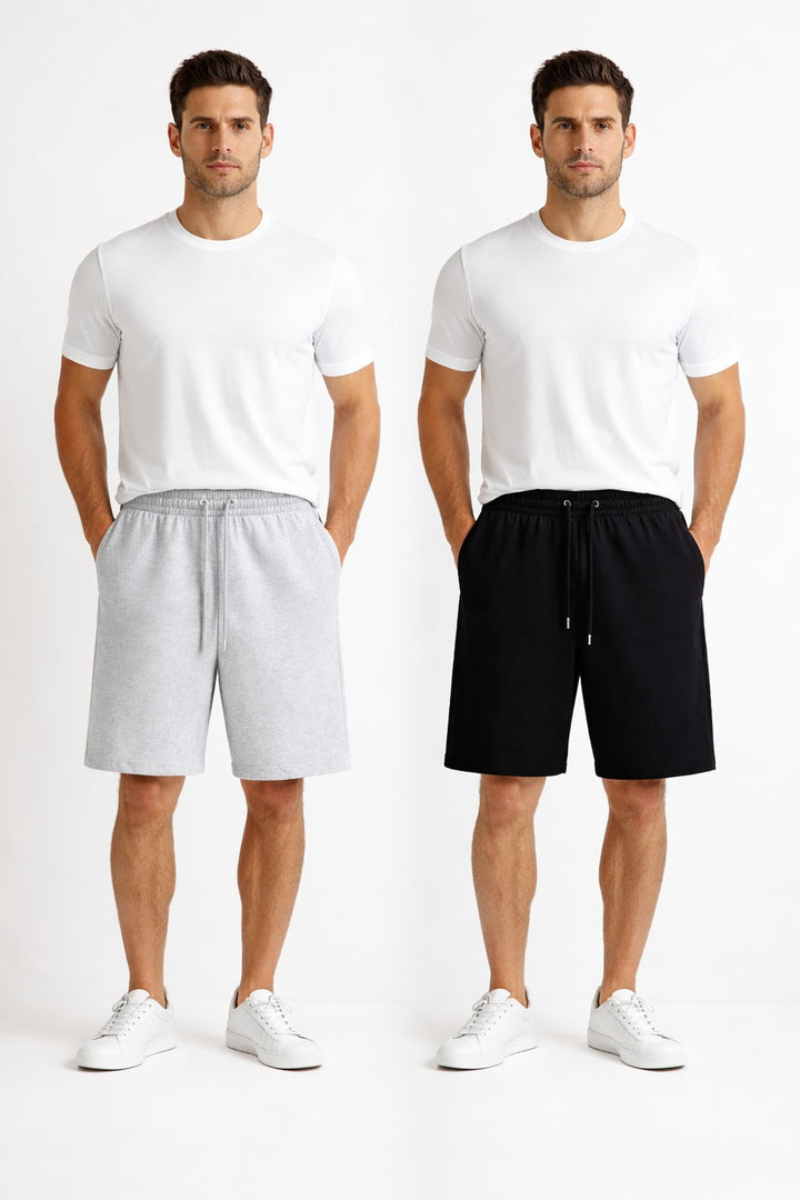 Combo: Grey and Black Shorts