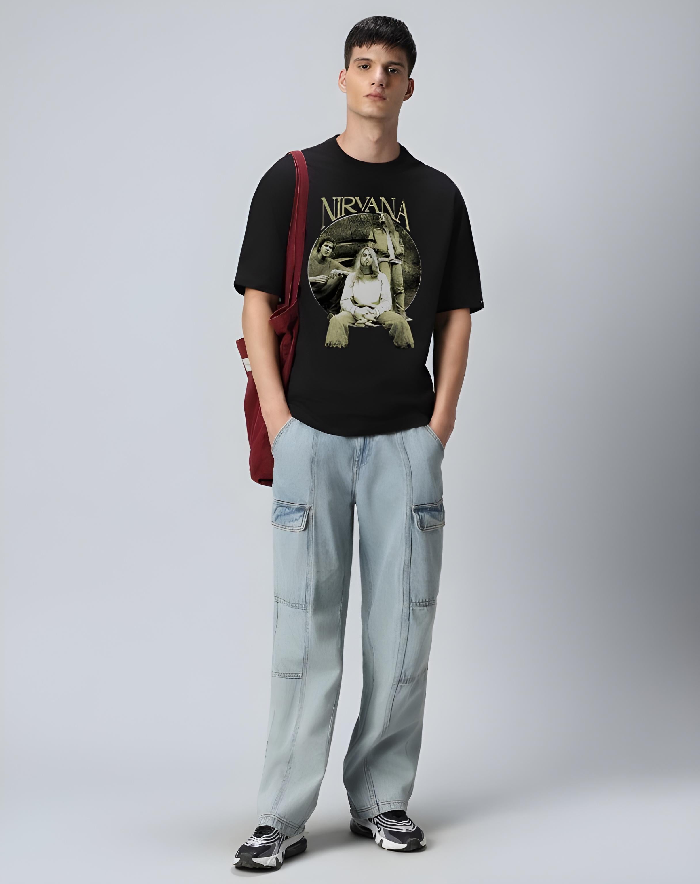 Nirvana Black oversized T-shirt