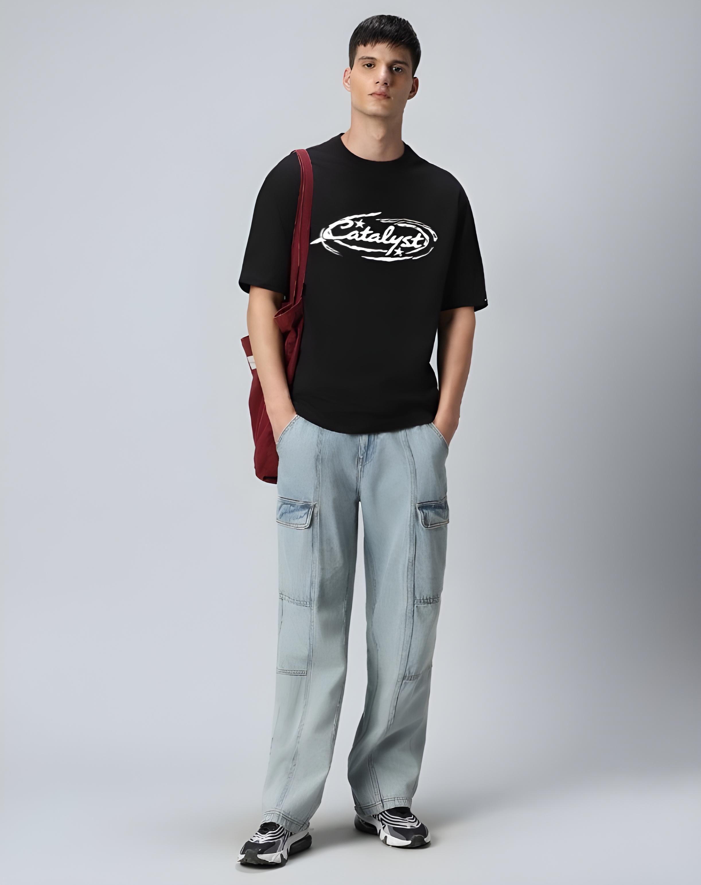 Catalyst Black oversized T-shirt