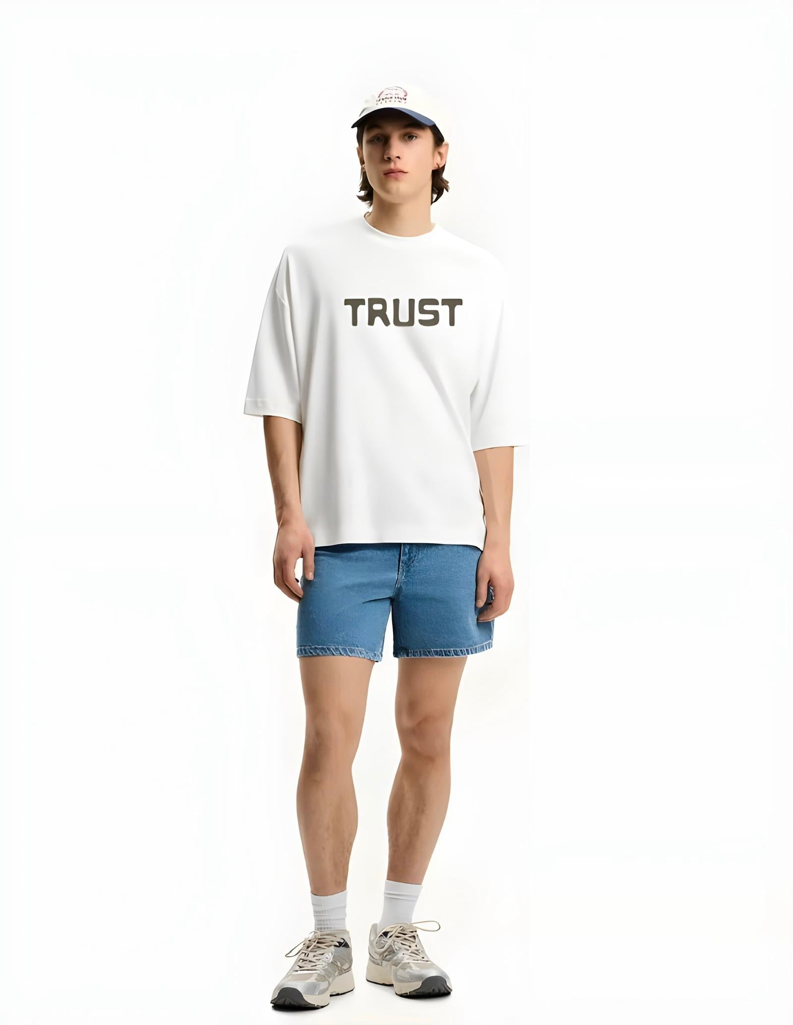 Trust White Oversized T-shirt