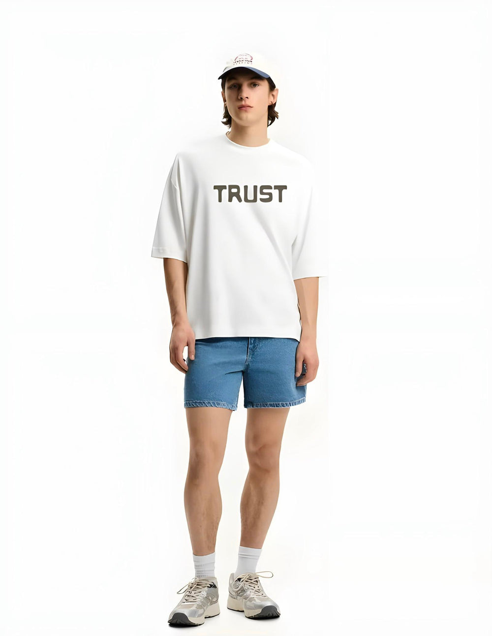 Trust White Oversized T-shirt