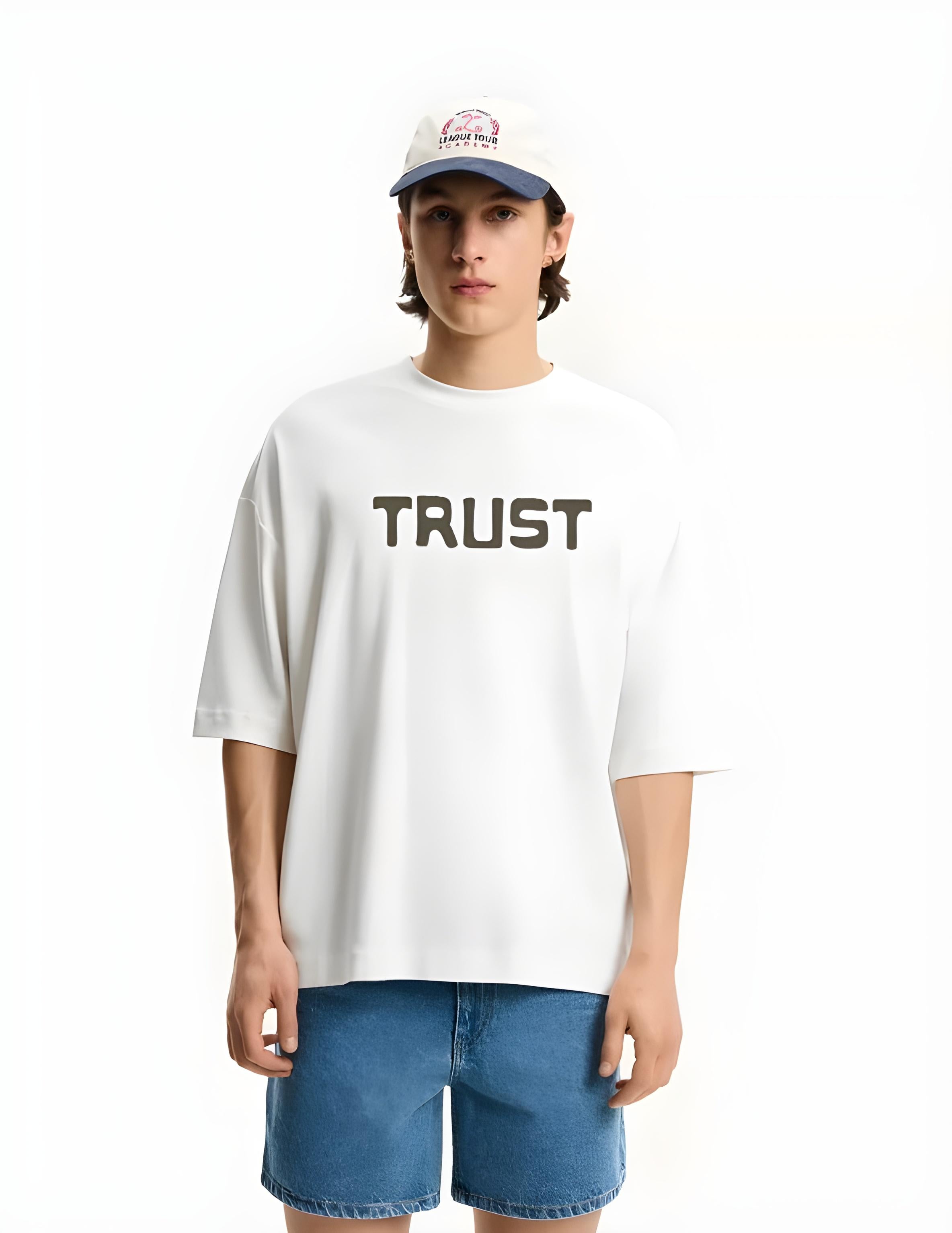 Trust White Oversized T-shirt