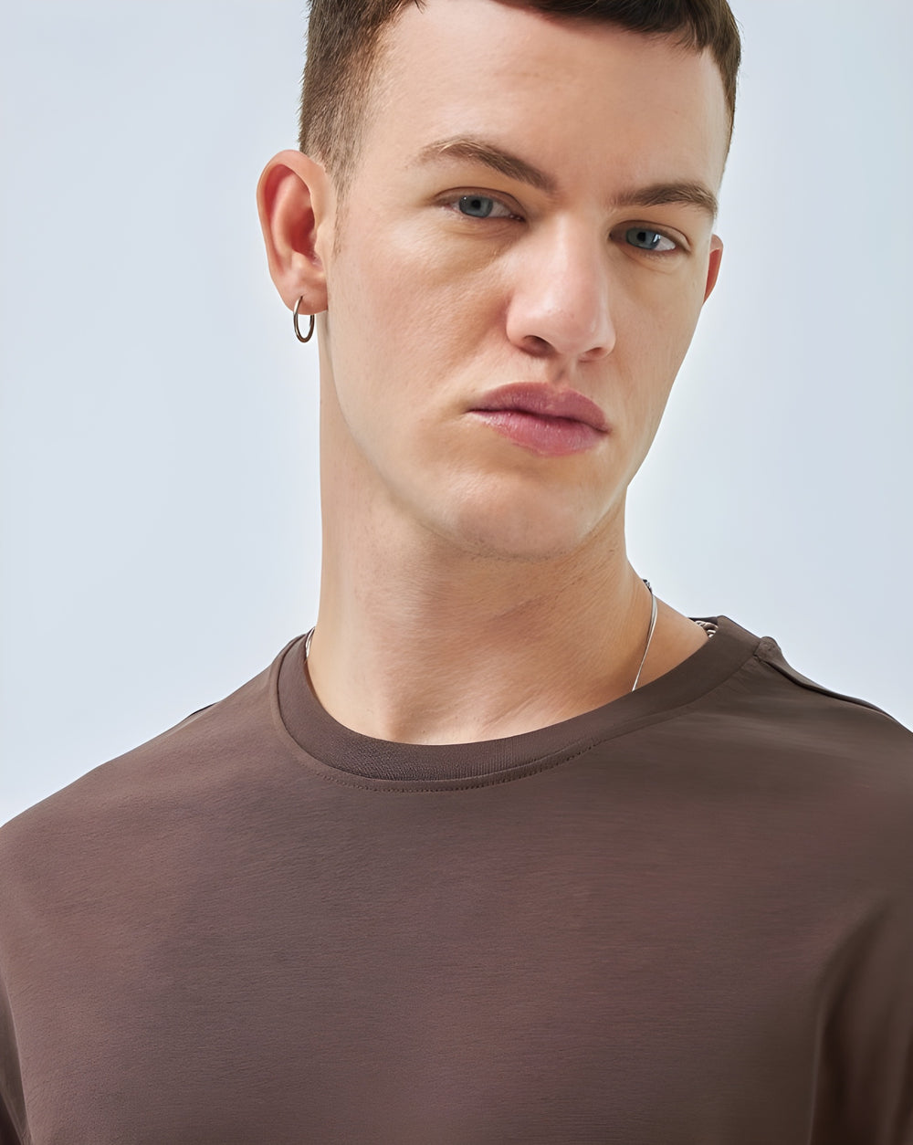 Solid Brown Oversized T-shirt