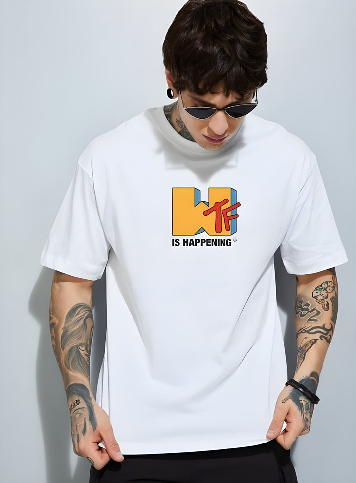 WTF white T-shirt