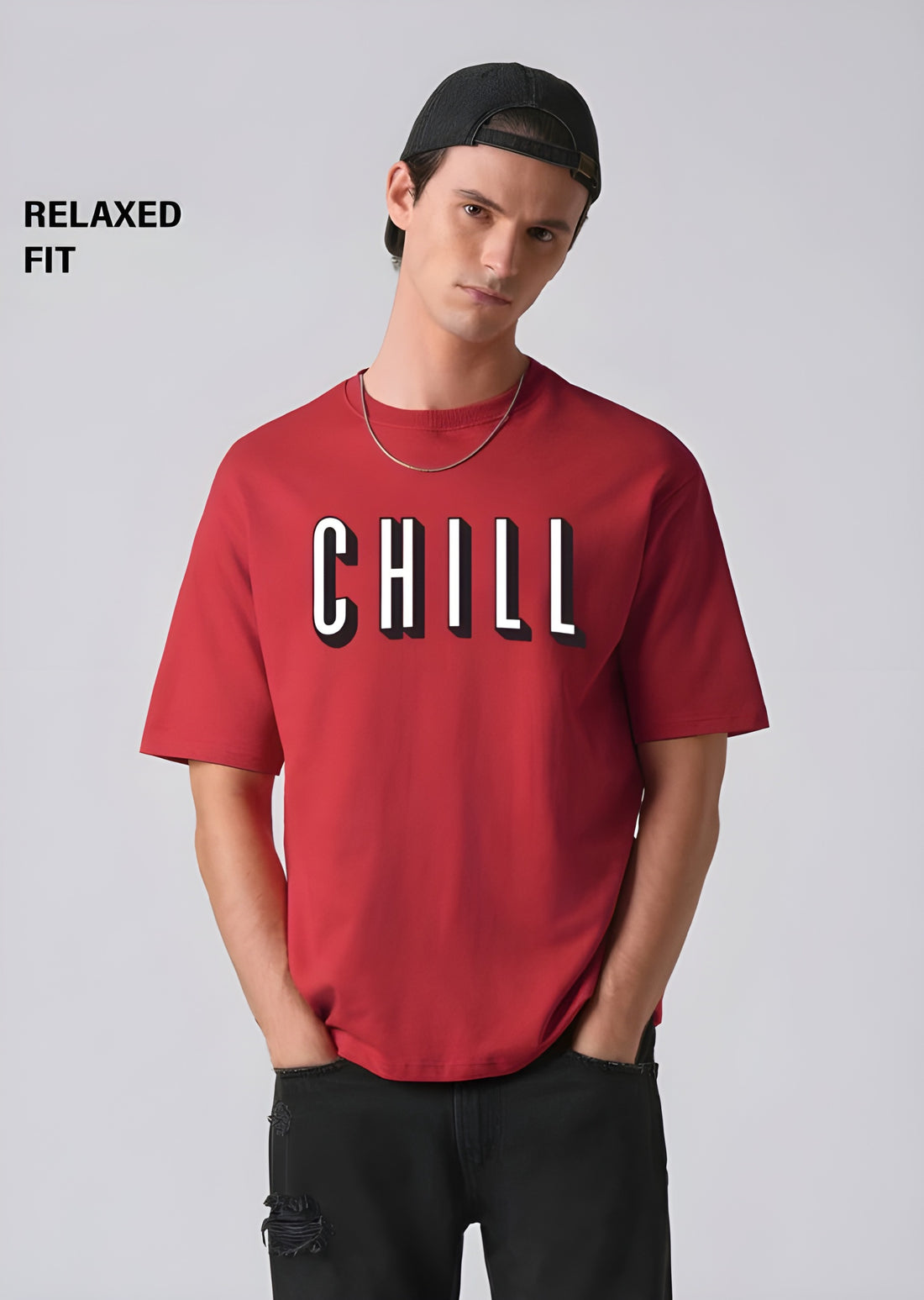 Chill Red Oversized T-shirt