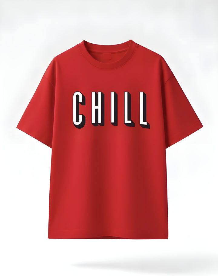 Chill Red Oversized T-shirt