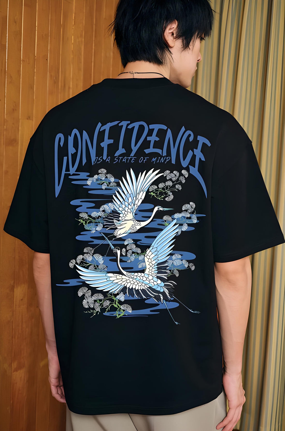 Confidence Black oversized T-shirt