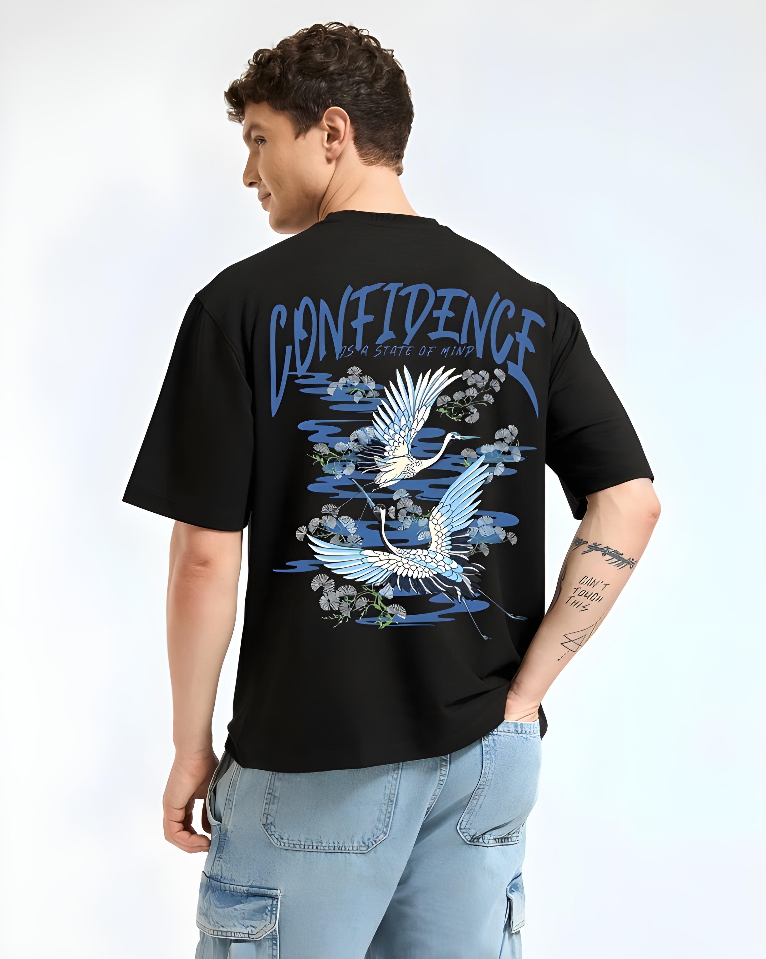 Confidence Black oversized T-shirt