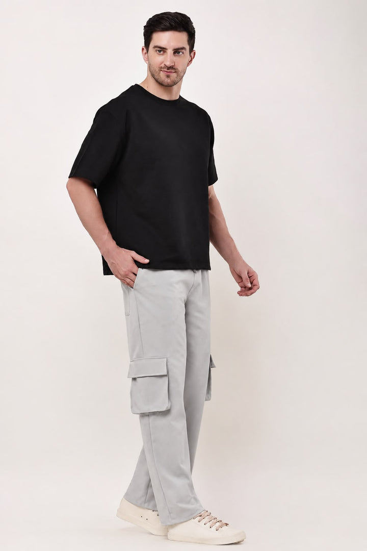 Relaxed Fit Cargo: Grey